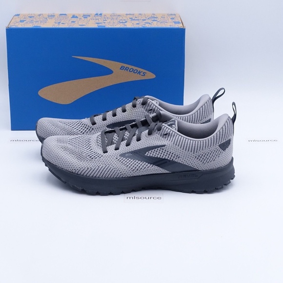 Brooks Other - NEW Brooks Revel 5 Running Shoes 110374-1D-025 Ebony/Alloy/Metallic